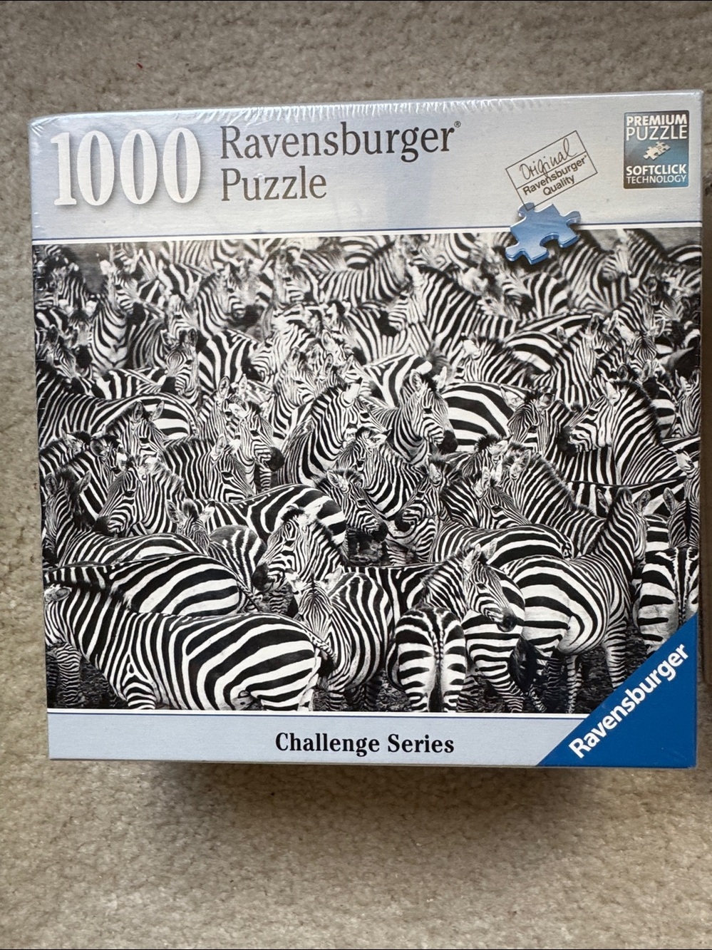 Ravensburger Zebra Challenge 1000-Piece Puzzle NEW